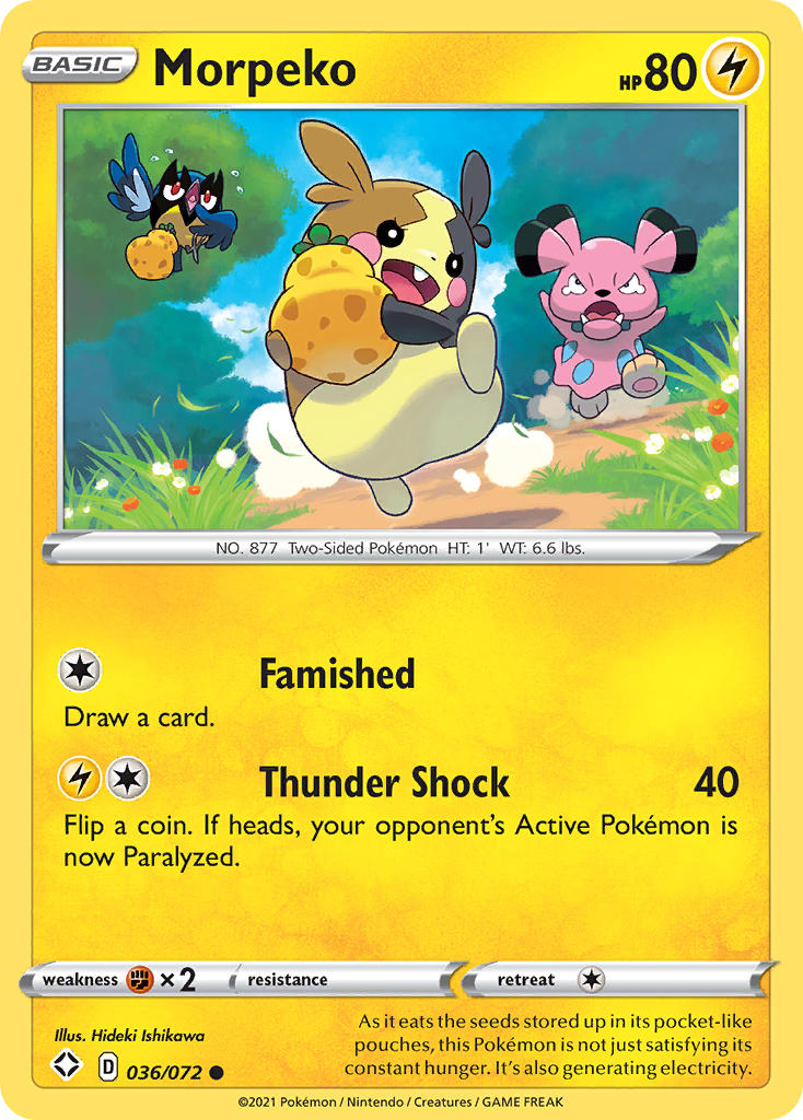 Morpeko (036/072) [Sword & Shield: Shining Fates] | Good Games Cannington