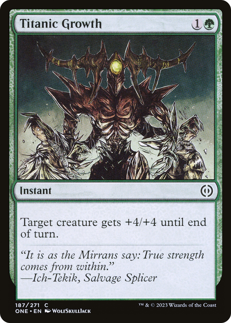Titanic Growth [Phyrexia: All Will Be One] | Good Games Cannington