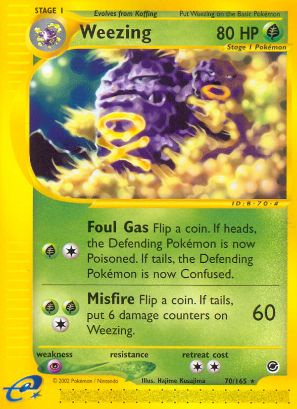 Weezing (70/165) [Expedition: Base Set] | Good Games Cannington
