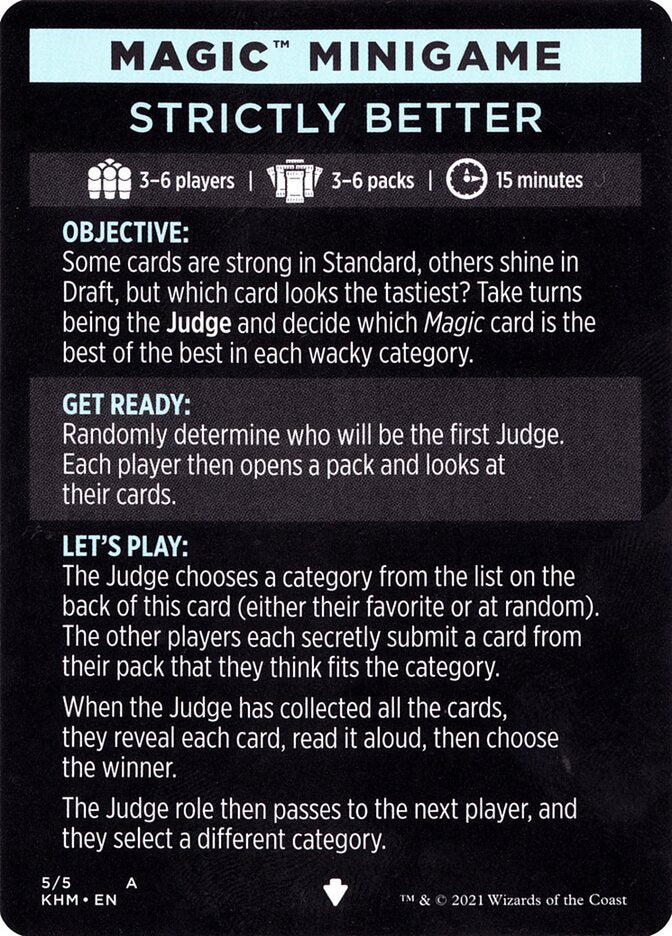 Strictly Better (Magic Minigame) [Kaldheim Minigame] | Good Games Cannington