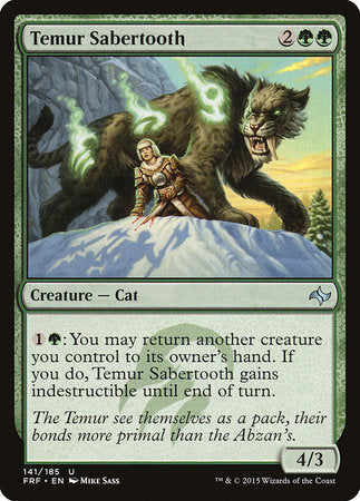 Temur Sabertooth [Fate Reforged] | Good Games Cannington