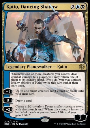 Kaito, Dancing Shadow (Promo Pack) [Phyrexia: All Will Be One Promos] | Good Games Cannington