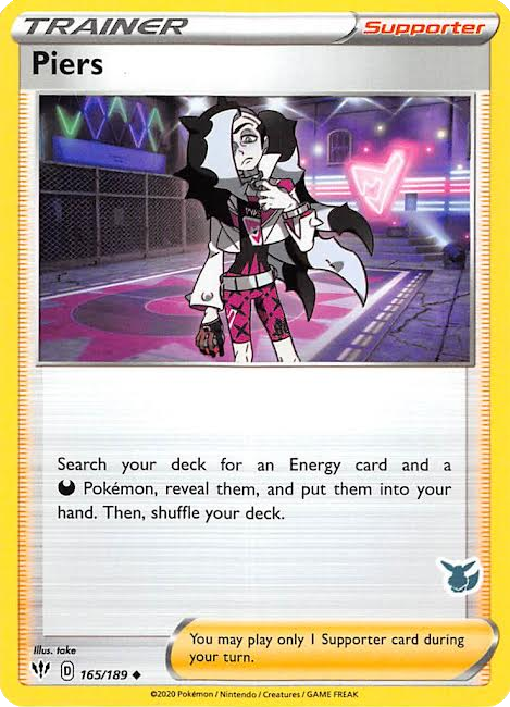 Piers (165/189) (Eevee Deck) [Battle Academy 2022] | Good Games Cannington