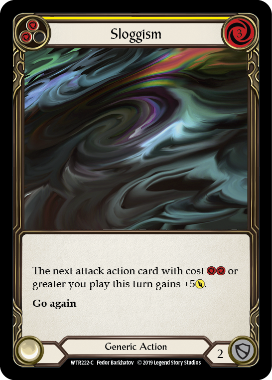 Sloggism (Yellow) [WTR222-C] Alpha Print Rainbow Foil | Good Games Cannington