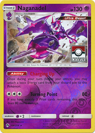 Naganadel (108/214) (League Promo) [Sun & Moon: Lost Thunder] | Good Games Cannington