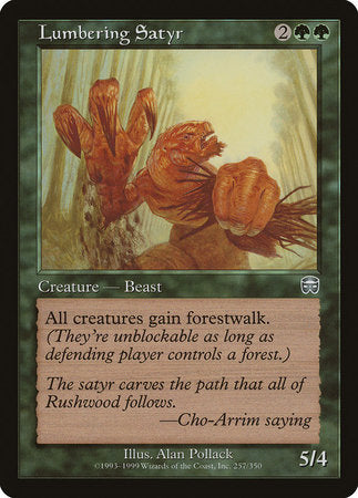 Lumbering Satyr [Mercadian Masques] | Good Games Cannington