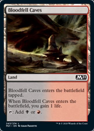 Bloodfell Caves [Core Set 2021] | Good Games Cannington