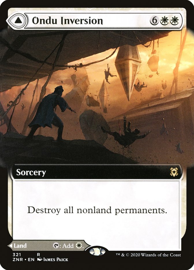 Ondu Inversion // Ondu Skyruins (Extended Art) [Zendikar Rising] | Good Games Cannington