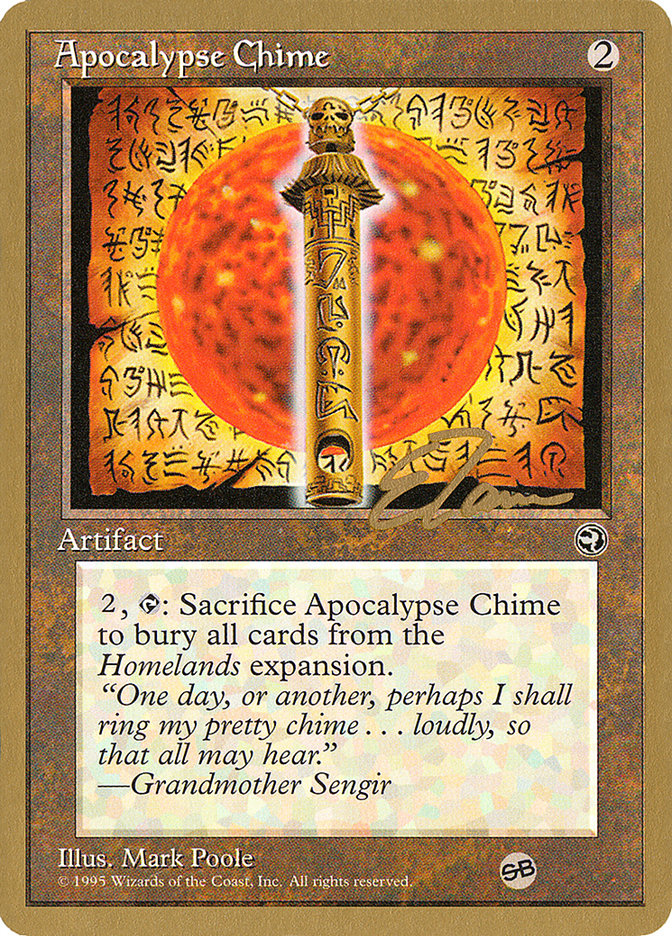 Apocalypse Chime (Eric Tam) (SB) [Pro Tour Collector Set] | Good Games Cannington