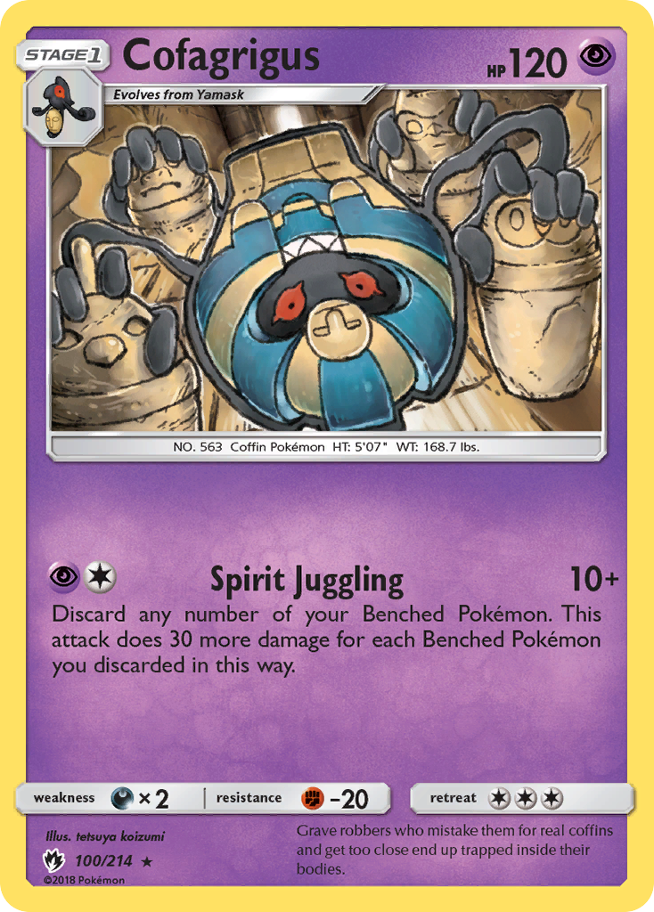 Cofagrigus (100/214) [Sun & Moon: Lost Thunder] | Good Games Cannington