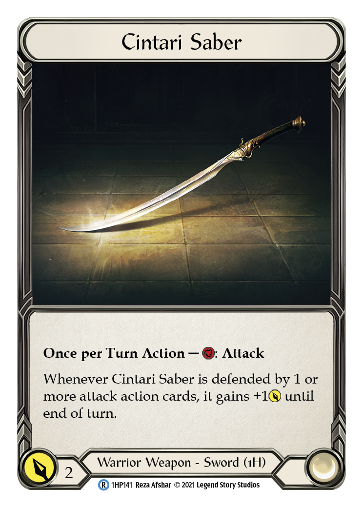Cintari Saber (Left) [1HP141] | Good Games Cannington