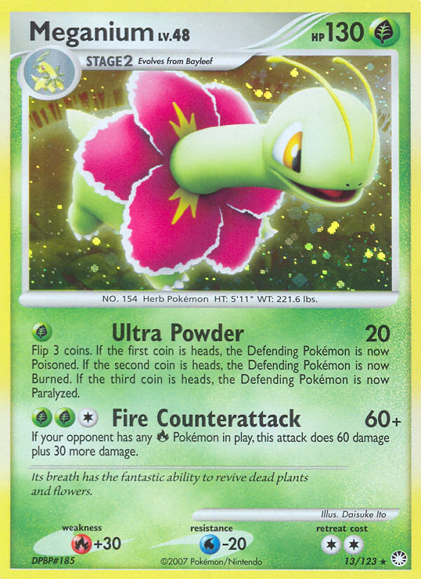 Meganium (13/123) [Diamond & Pearl: Mysterious Treasures] | Good Games Cannington