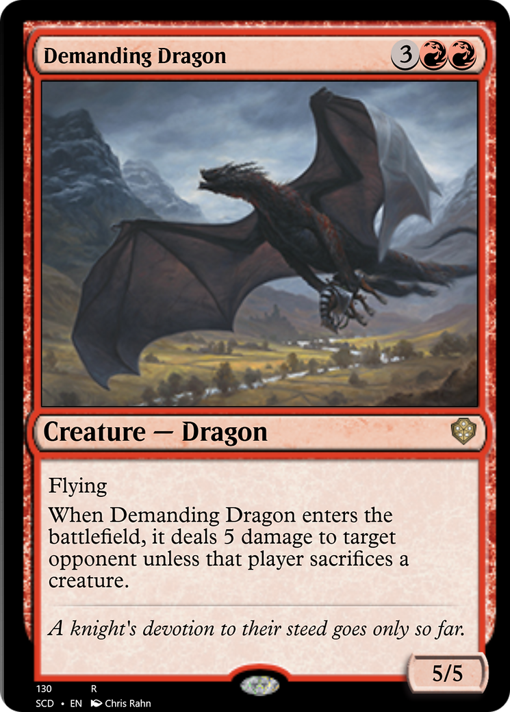 Demanding Dragon [Starter Commander Decks] | Good Games Cannington
