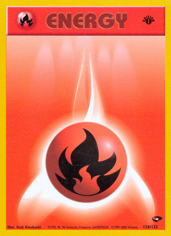 Fire Energy (128/132) [Gym Challenge 1st Edition] | Good Games Cannington