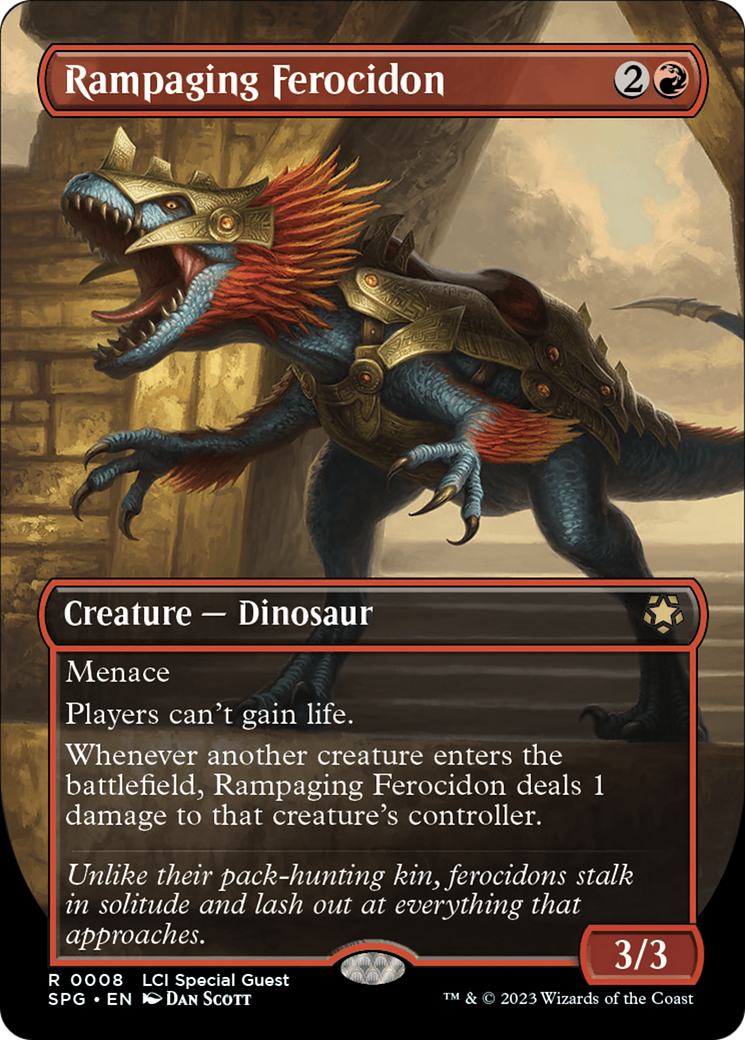 Rampaging Ferocidon (Borderless) [The Lost Caverns of Ixalan Special Guests] | Good Games Cannington