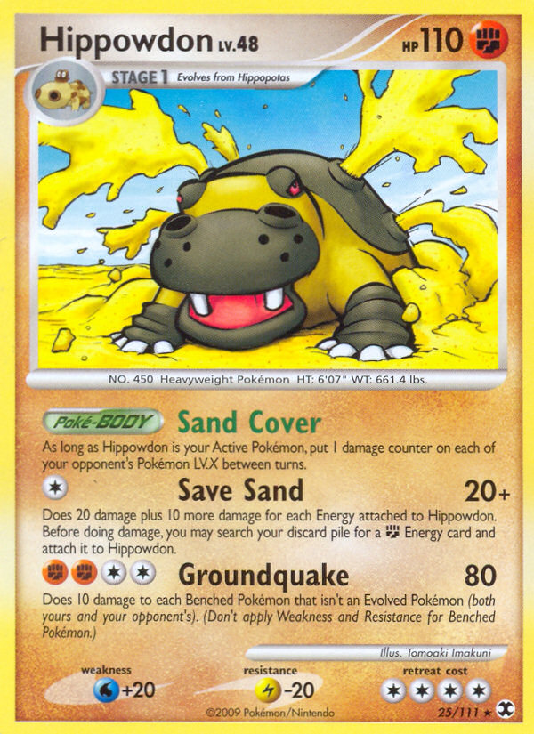Hippowdon (25/111) [Platinum: Rising Rivals] | Good Games Cannington