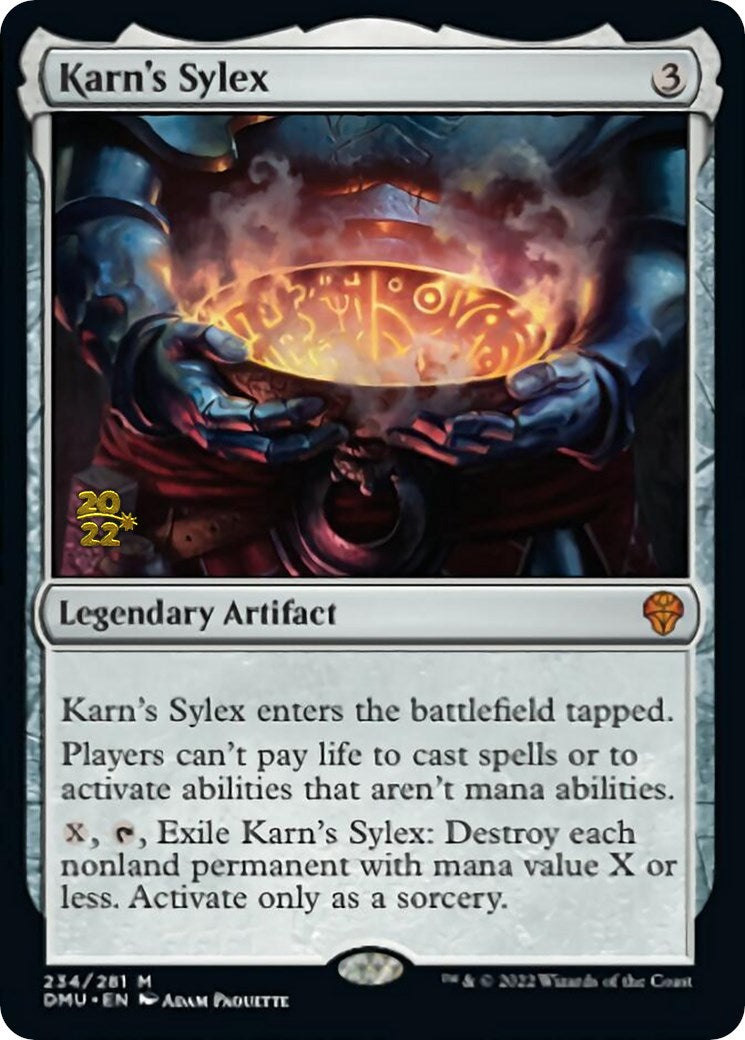 Karn's Sylex [Dominaria United Prerelease Promos] | Good Games Cannington