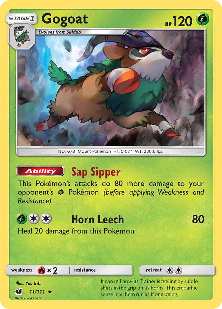 Gogoat (11/111) [Sun & Moon: Crimson Invasion] | Good Games Cannington