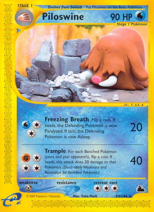 Piloswine (24/144) [Skyridge] | Good Games Cannington