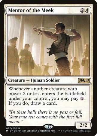 Mentor of the Meek [Core Set 2019] | Good Games Cannington