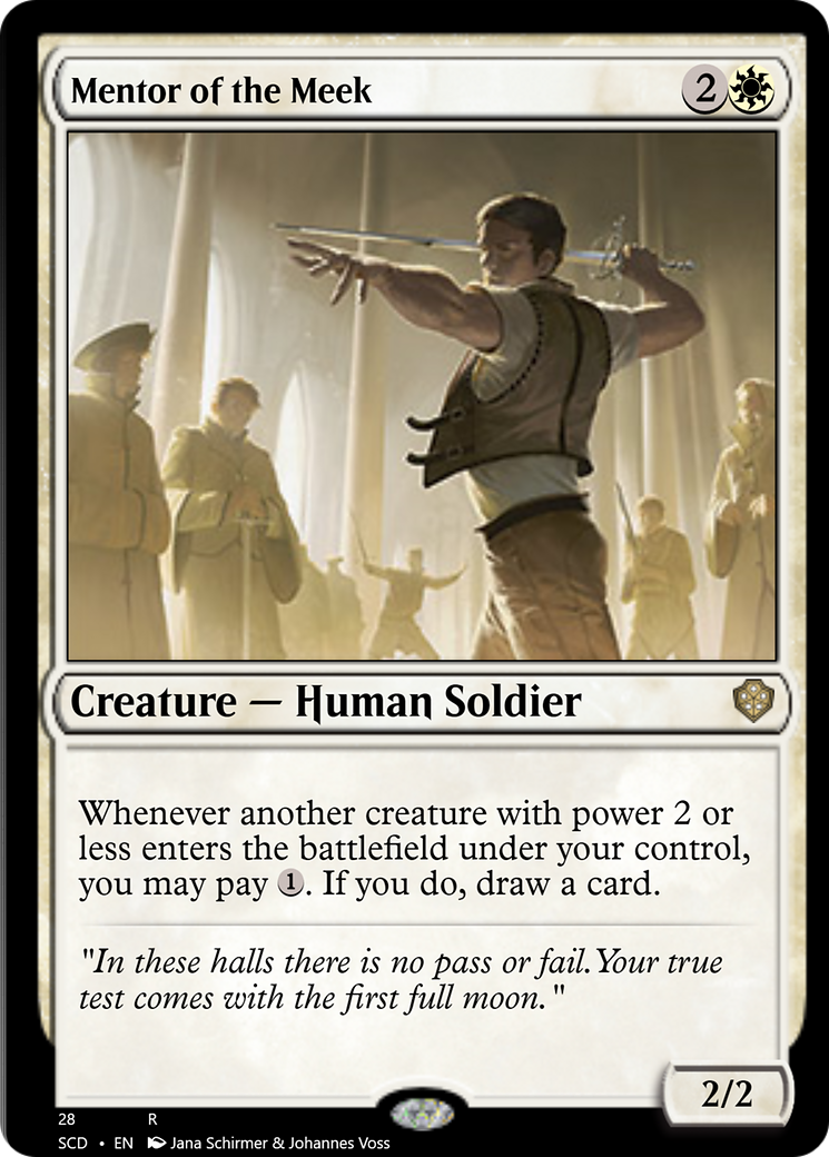 Mentor of the Meek [Starter Commander Decks] | Good Games Cannington