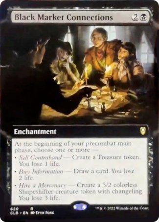 Black Market Connections (Extended Art) [Commander Legends: Battle for Baldur's Gate] | Good Games Cannington