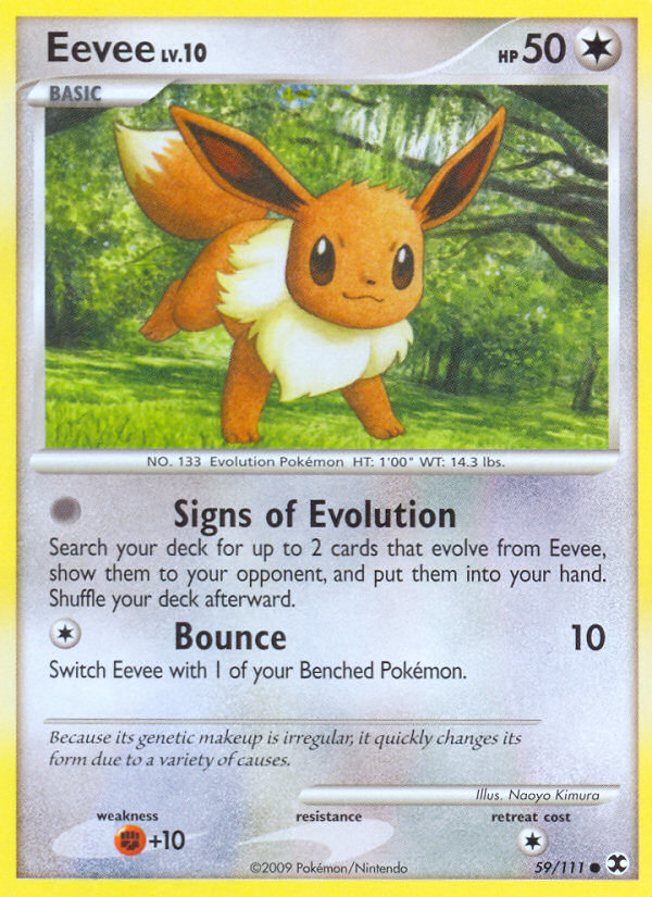 Eevee (59/111) [Platinum: Rising Rivals] | Good Games Cannington