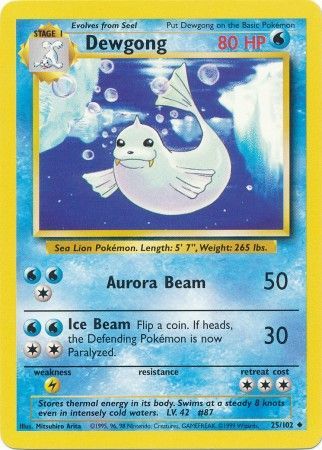 Dewgong (25/102) [Base Set Unlimited] | Good Games Cannington
