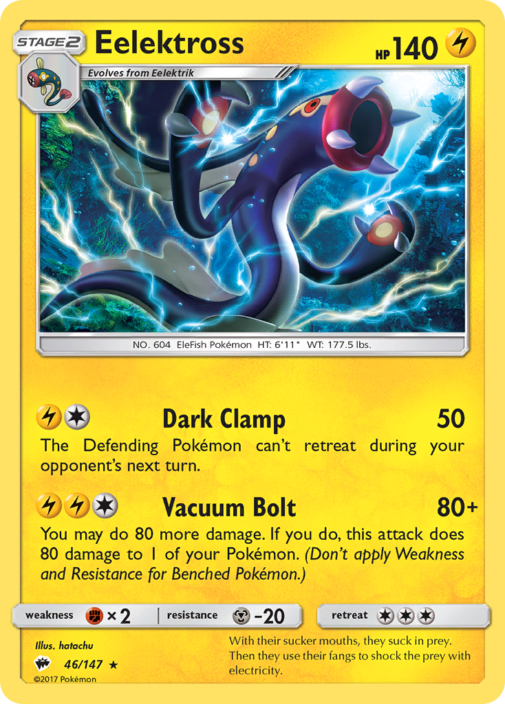 Eelektross (46/147) [Sun & Moon: Burning Shadows] | Good Games Cannington