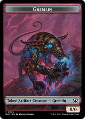 Treasure // Gremlin Double-Sided Token [March of the Machine Commander Tokens] | Good Games Cannington