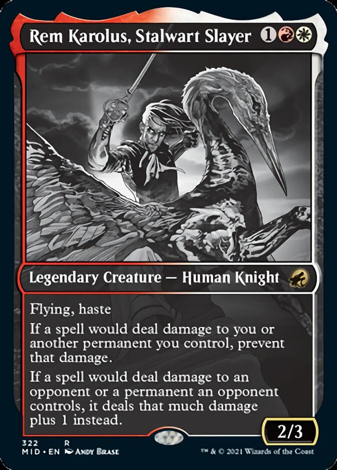 Rem Karolus, Stalwart Slayer (Showcase Eternal Night) [Innistrad: Midnight Hunt] | Good Games Cannington