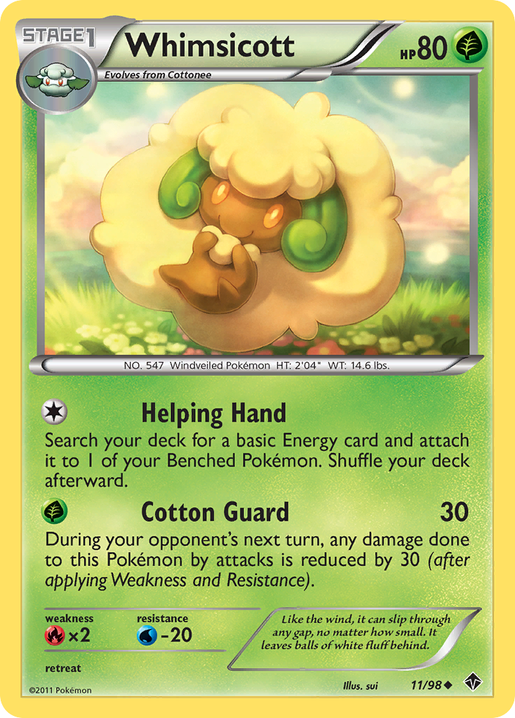 Whimsicott (11/98) [Black & White: Emerging Powers] | Good Games Cannington