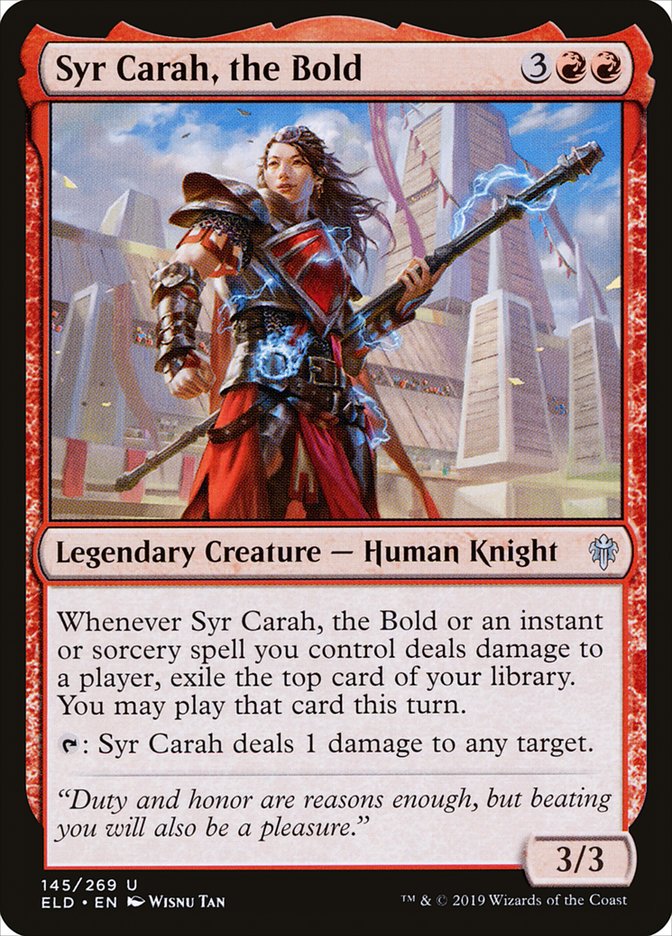 Syr Carah, the Bold [Throne of Eldraine] | Good Games Cannington