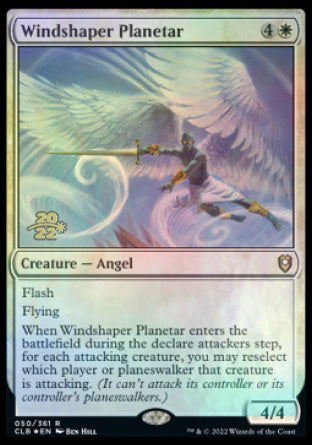 Windshaper Planetar [Commander Legends: Battle for Baldur's Gate Prerelease Promos] | Good Games Cannington