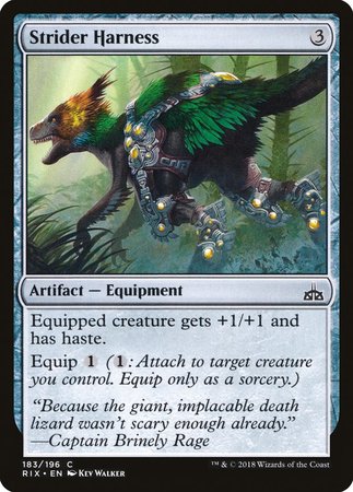 Strider Harness [Rivals of Ixalan] | Good Games Cannington