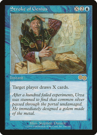 Stroke of Genius [Urza's Saga] | Good Games Cannington