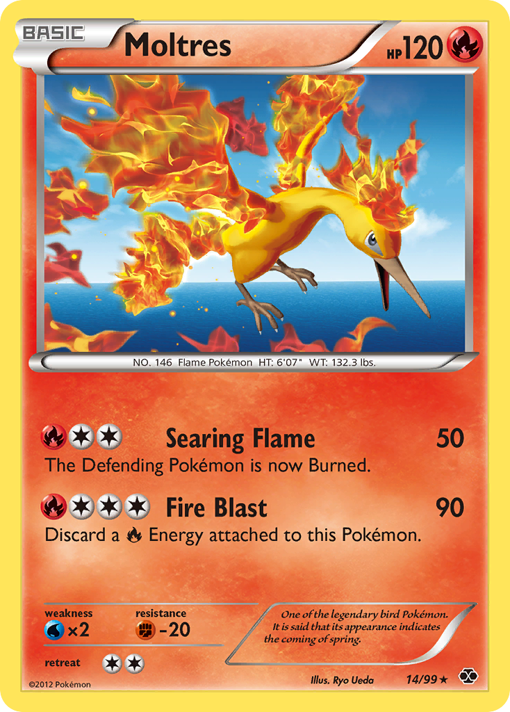 Moltres (14/99) [Black & White: Next Destinies] | Good Games Cannington