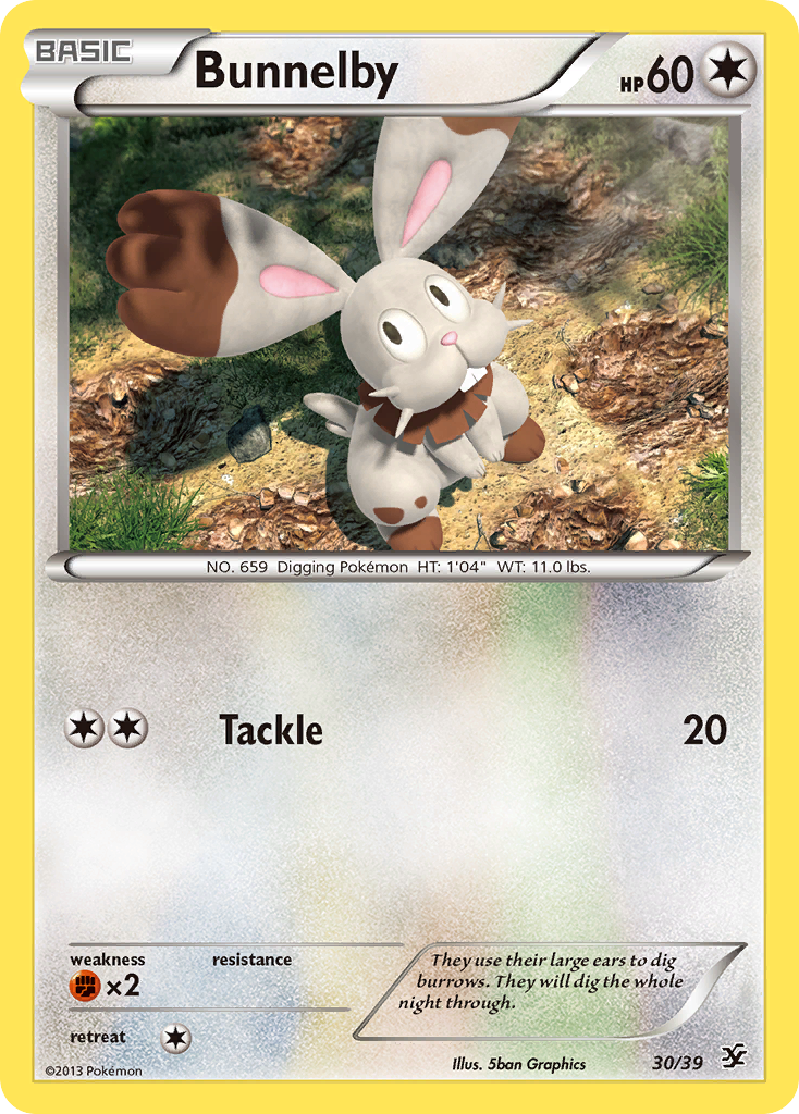 Bunnelby (30/39) [XY: Kalos Starter Set] | Good Games Cannington