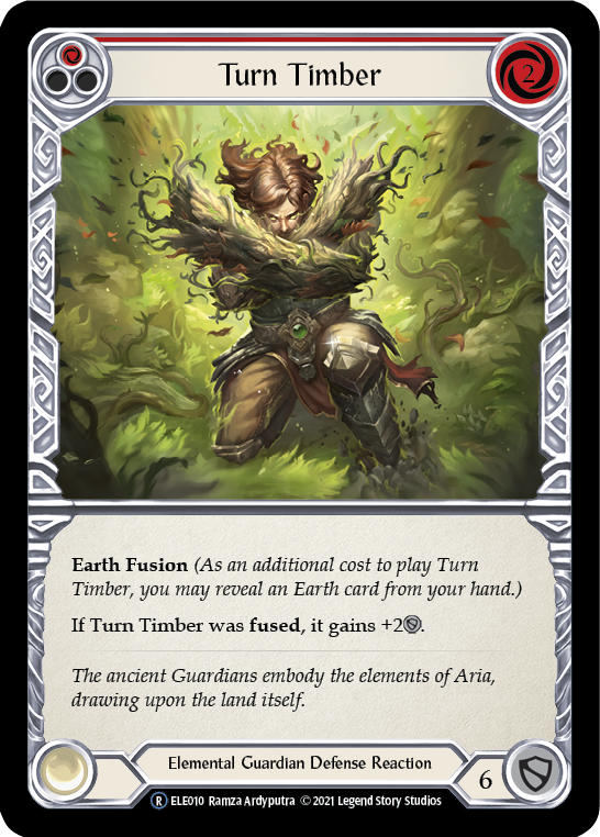 Turn Timber (Red) [U-ELE010] Unlimited Rainbow Foil | Good Games Cannington
