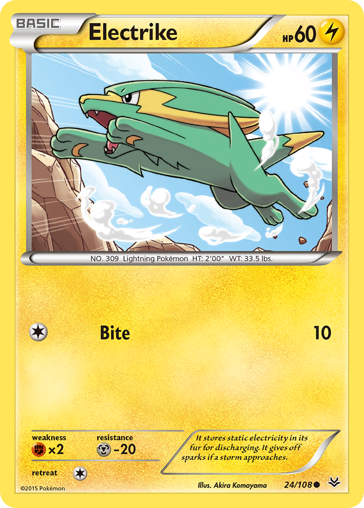 Electrike (24/108) [XY: Roaring Skies] | Good Games Cannington