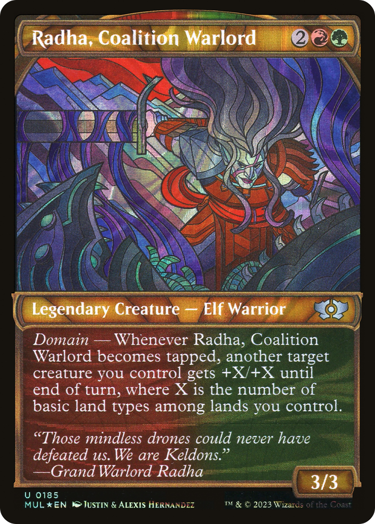 Radha, Coalition Warlord (Halo Foil) [Multiverse Legends] | Good Games Cannington