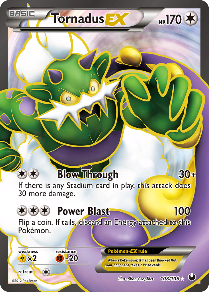 Tornadus EX (108/108) [Black & White: Dark Explorers] | Good Games Cannington