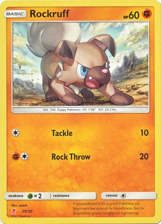 Rockruff (29/30) [Sun & Moon: Trainer Kit - Lycanroc] | Good Games Cannington