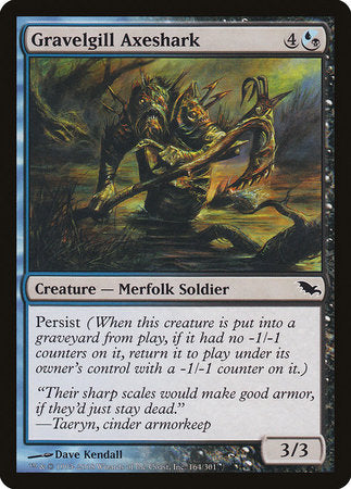 Gravelgill Axeshark [Shadowmoor] | Good Games Cannington