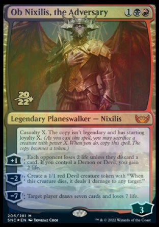 Ob Nixilis, the Adversary [Streets of New Capenna Prerelease Promos] | Good Games Cannington