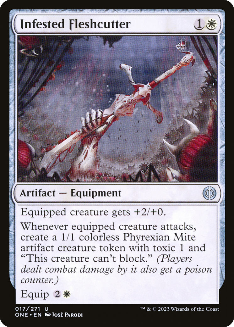 Infested Fleshcutter [Phyrexia: All Will Be One] | Good Games Cannington