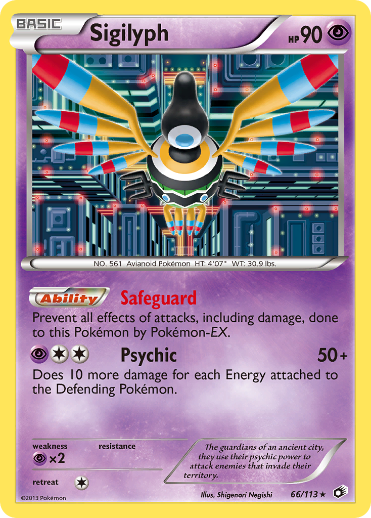 Sigilyph (66/113) [Black & White: Legendary Treasures] | Good Games Cannington