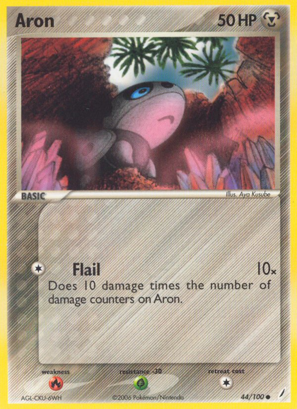 Aron (44/100) [EX: Crystal Guardians] | Good Games Cannington