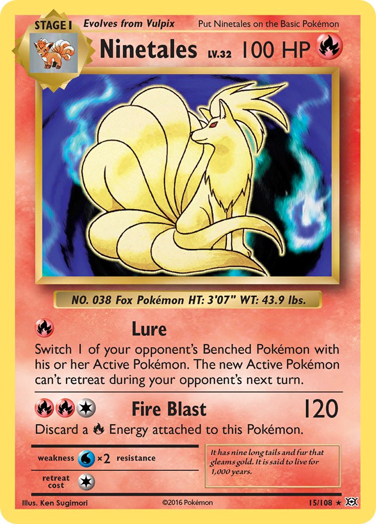 Ninetales (15/108) (Theme Deck Exclusive) [XY: Evolutions] | Good Games Cannington