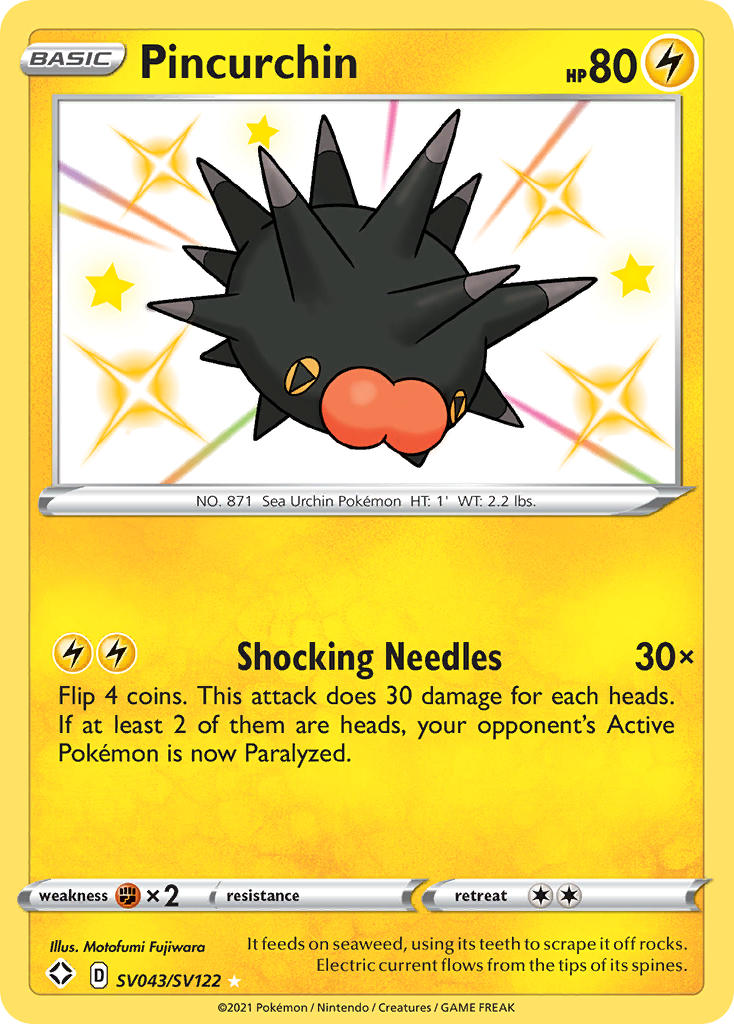 Pincurchin (SV043/SV122) [Sword & Shield: Shining Fates] | Good Games Cannington